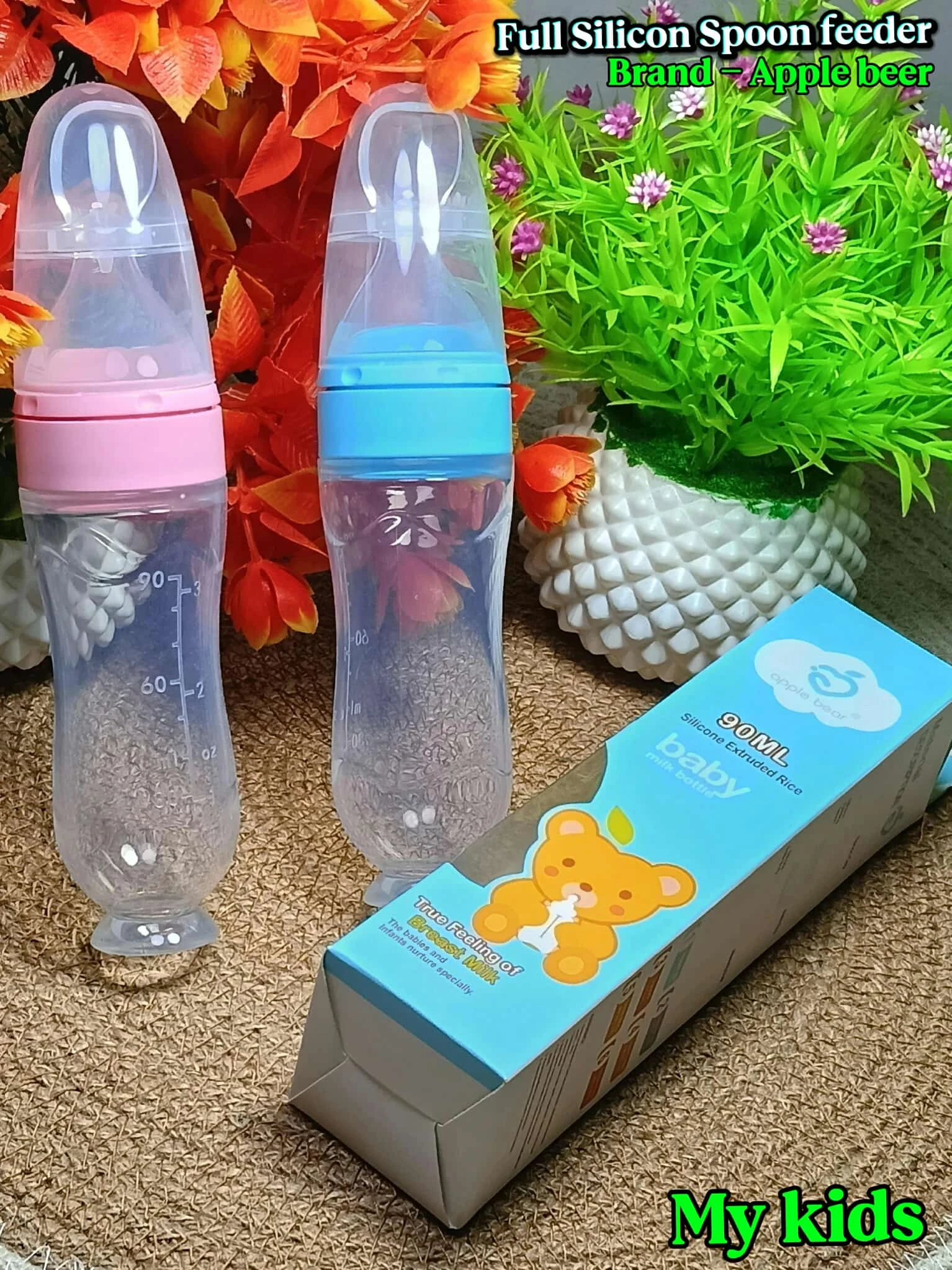 Apple Bear Silicone Spoon Feeder